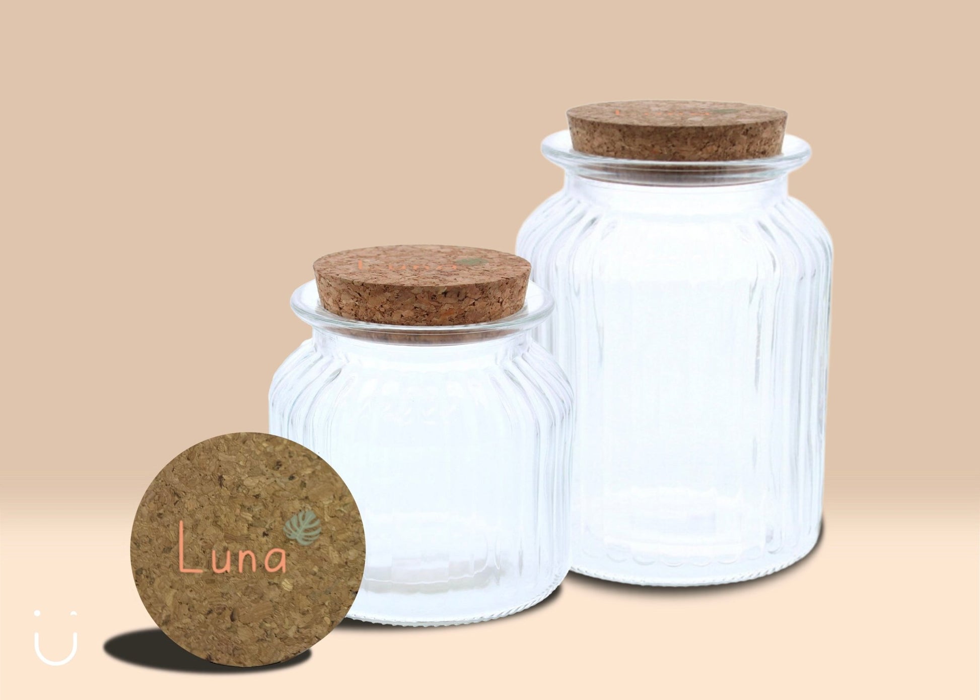 Uitdeelpot geribbeld "Rocking solo" - Deugeniet - Uitdeelpot doopsuiker