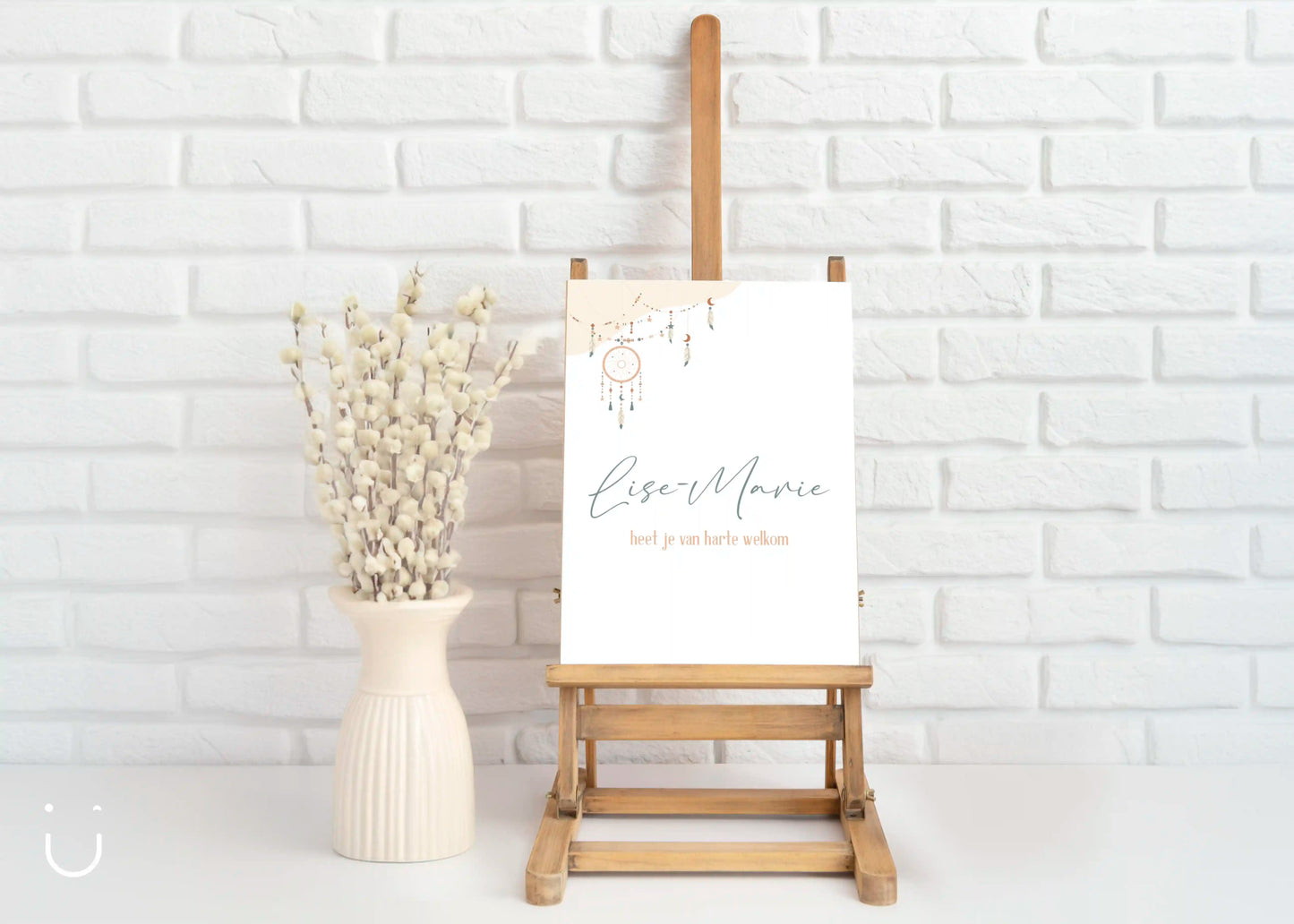 Welkomstbord "Boho chic" - Deugeniet - Welkomstbord communie