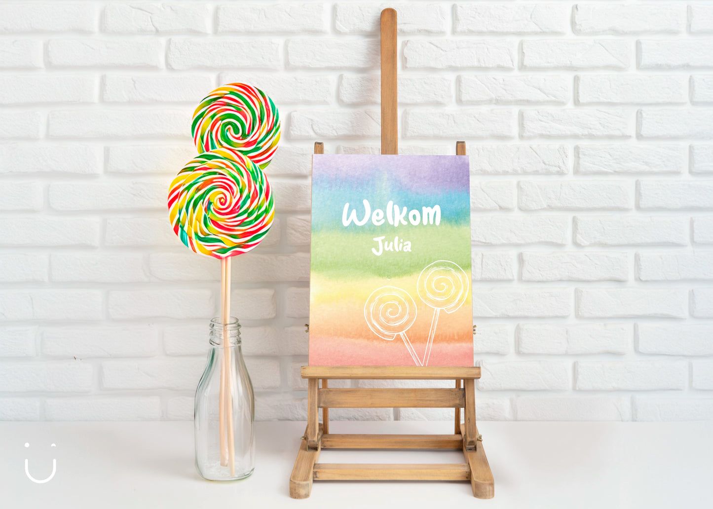 Welkomstbord "Lollipopland" - Deugeniet - Welkomstbord