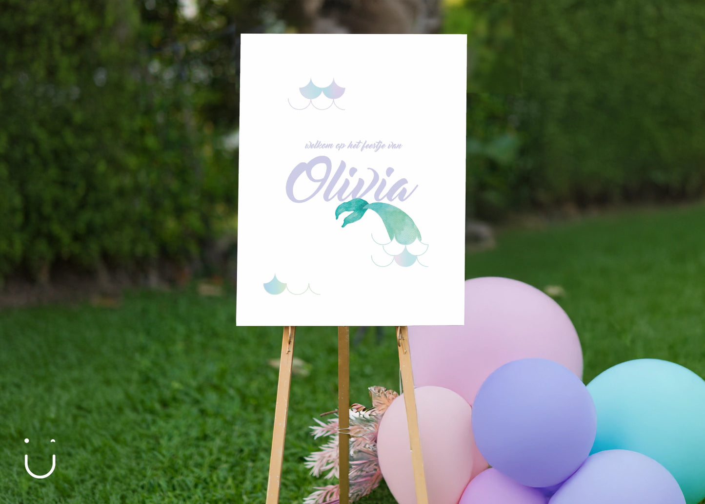 Welkomstbord "Mermaid magic" - Deugeniet - Welkomstbord communie