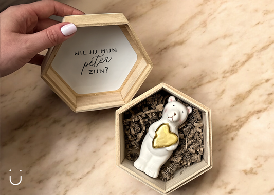 Wil jij mijn peter zijn? - Cadeau beertje - Deugeniet - Meter/peter cadeaus