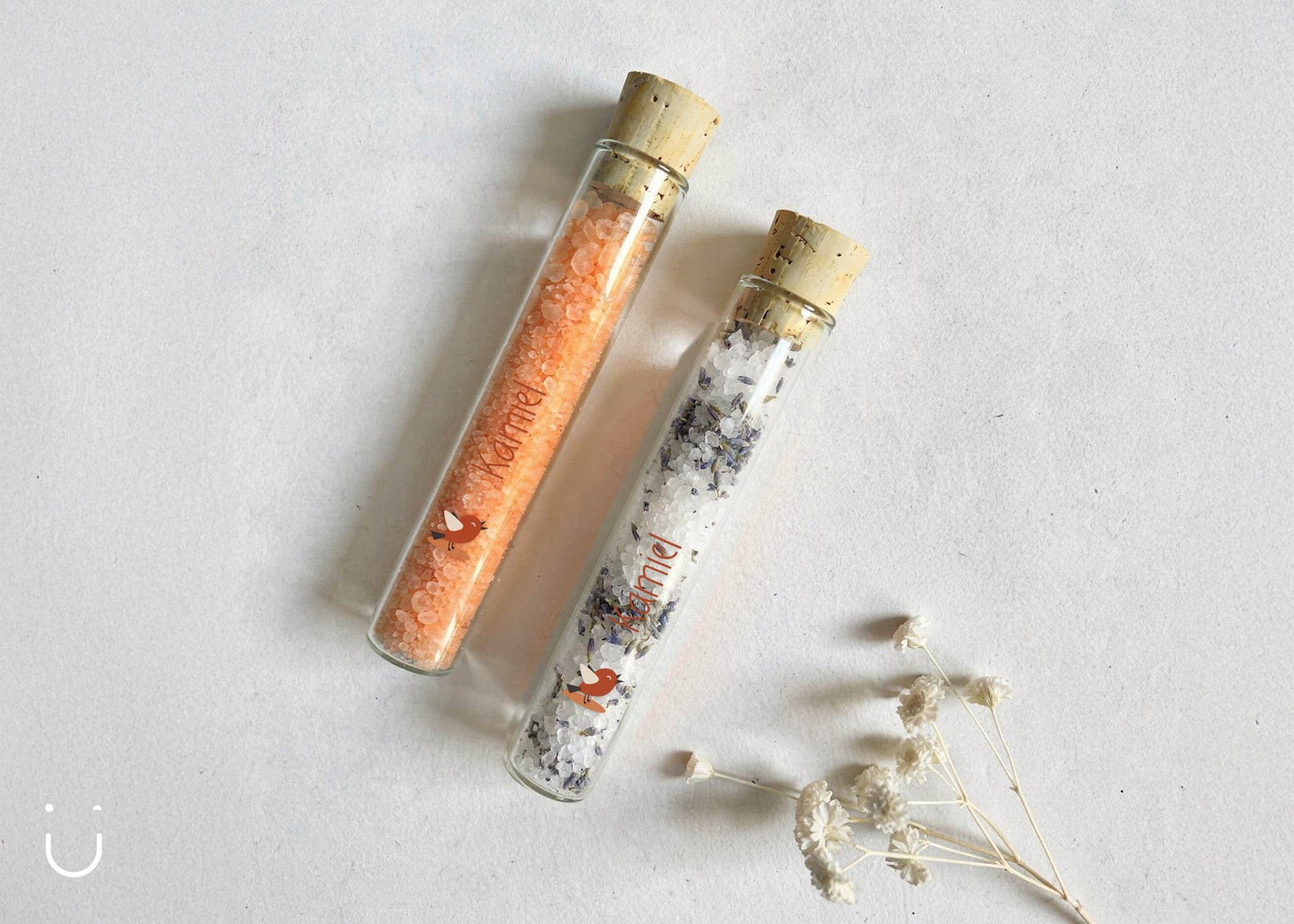 10x Buisje met badzout - Doopsuiker - Deugeniet - 100% afgewerkt