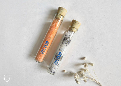 10x Buisje met badzout - Doopsuiker - Deugeniet - 100% afgewerkt