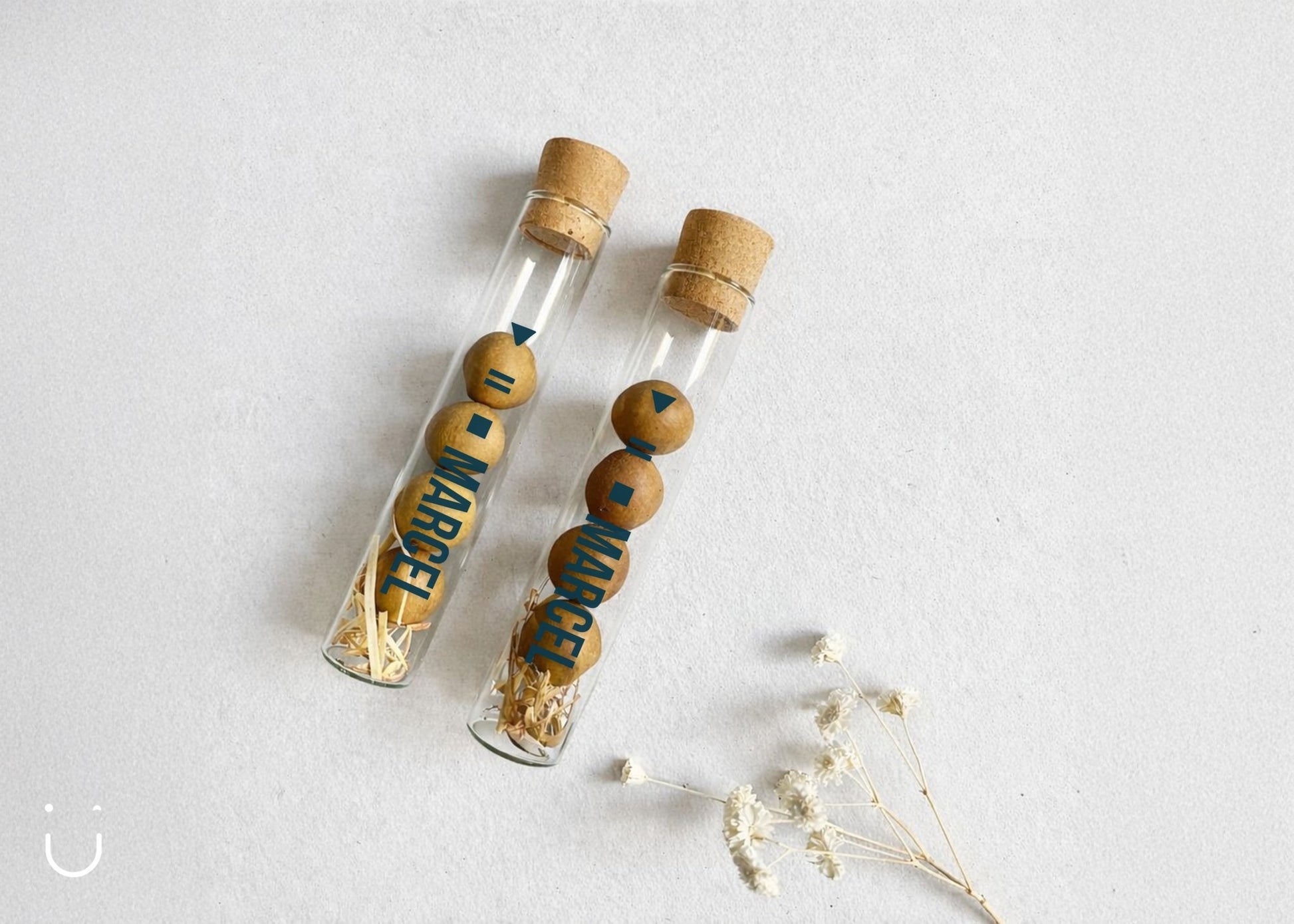 10x Buisje met bloembommetjes - Doopsuiker - Deugeniet - 100% afgewerkt