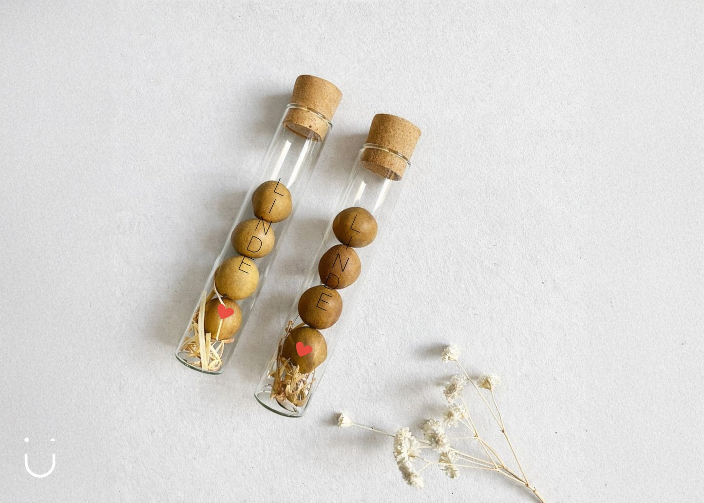 10x Buisje met bloembommetjes - Doopsuiker - Deugeniet - 100% afgewerkt