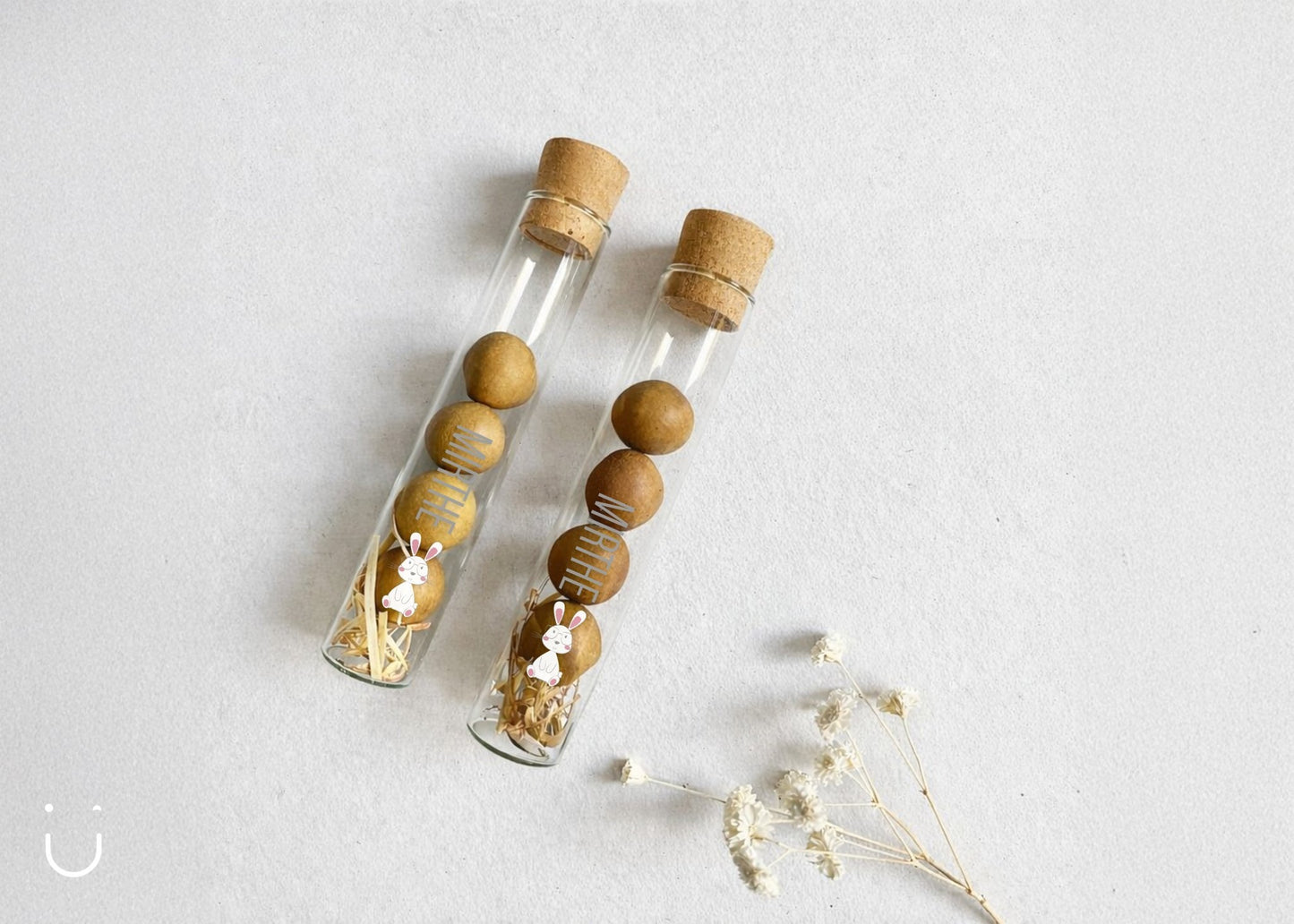 10x Buisje met bloembommetjes - Doopsuiker - Deugeniet - 100% afgewerkt