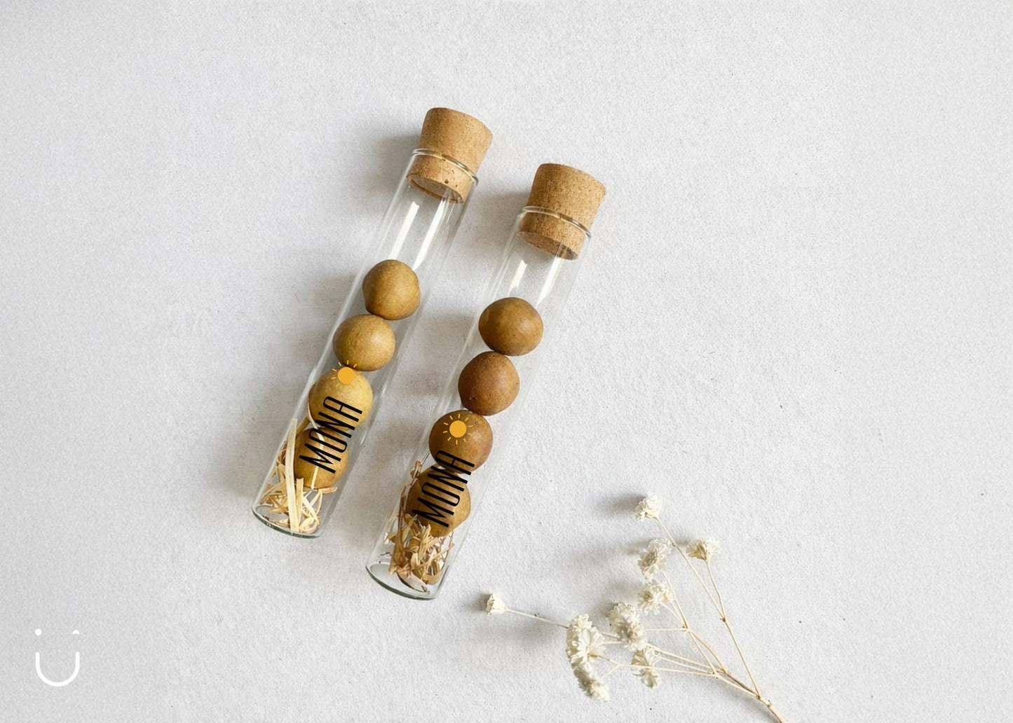 10x Buisje met bloembommetjes - Doopsuiker - Deugeniet - 100% afgewerkt