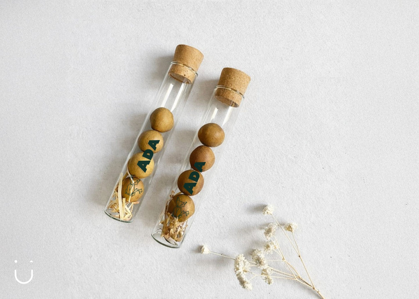 10x Buisje met bloembommetjes - Doopsuiker - Deugeniet - 100% afgewerkt