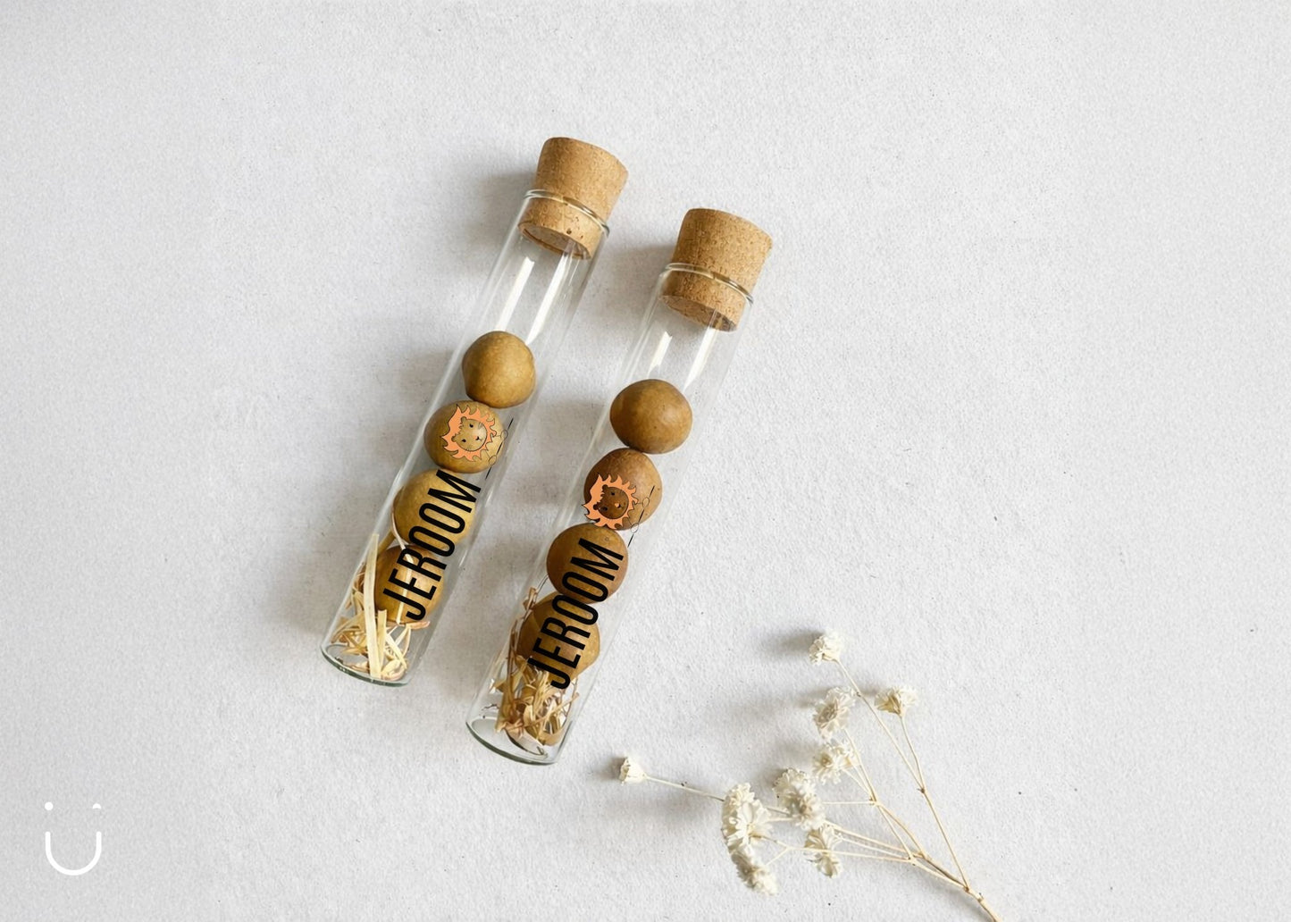 10x Buisje met bloembommetjes - Doopsuiker - Deugeniet - 100% afgewerkt