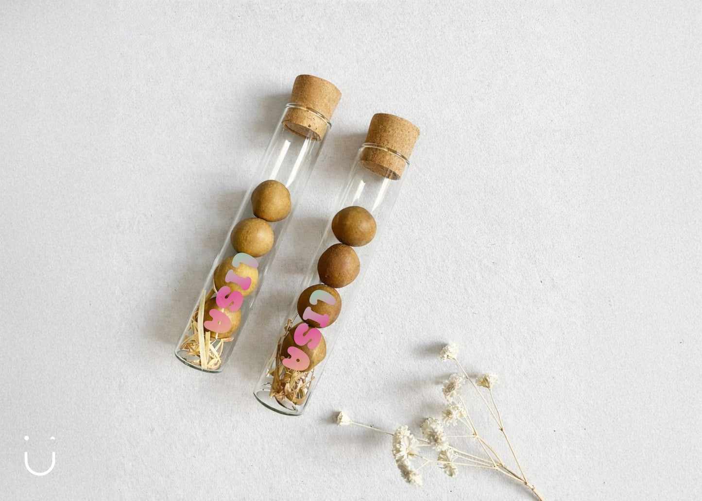 10x Buisje met bloembommetjes - Doopsuiker - Deugeniet - 100% afgewerkt