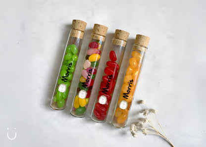 10x Buisje met jellybeans - Doopsuiker - Deugeniet - 100% afgewerkt