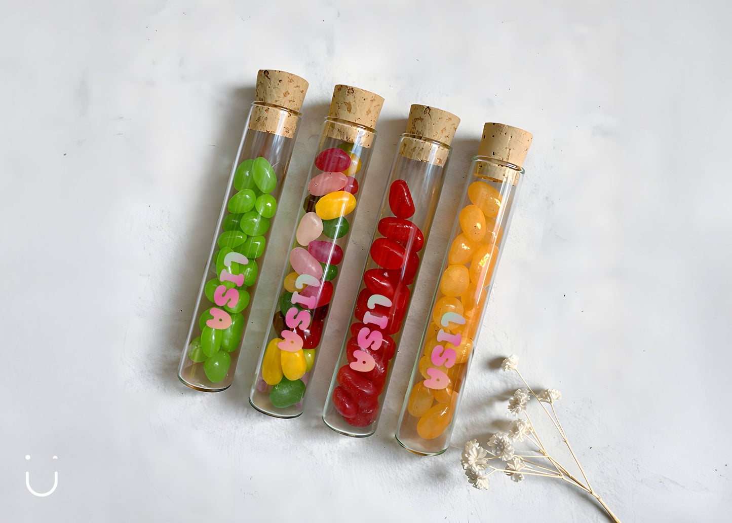 10x Buisje met jellybeans - Doopsuiker - Deugeniet - 100% afgewerkt