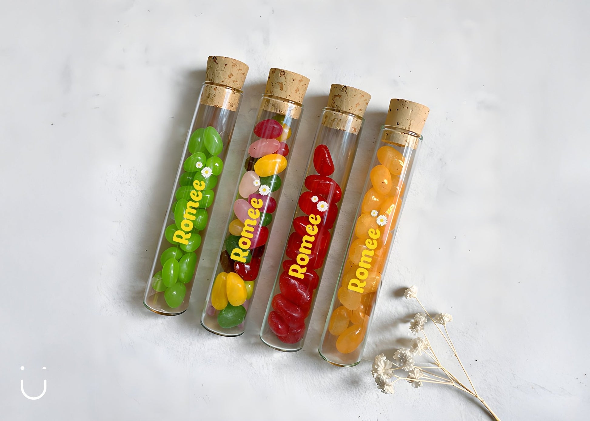 10x Buisje met jellybeans - Doopsuiker - Deugeniet - 100% afgewerkt