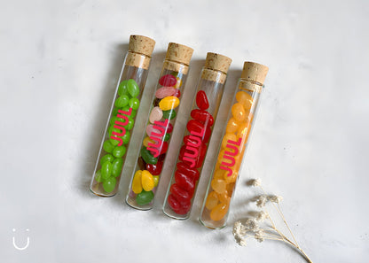 10x Buisje met jellybeans - Doopsuiker - Deugeniet - 100% afgewerkt