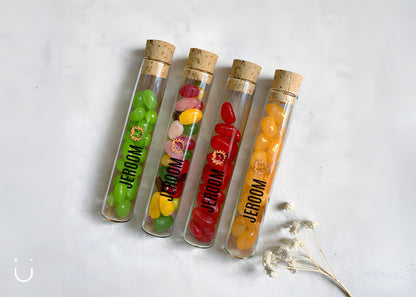 10x Buisje met jellybeans - Doopsuiker - Deugeniet - 100% afgewerkt