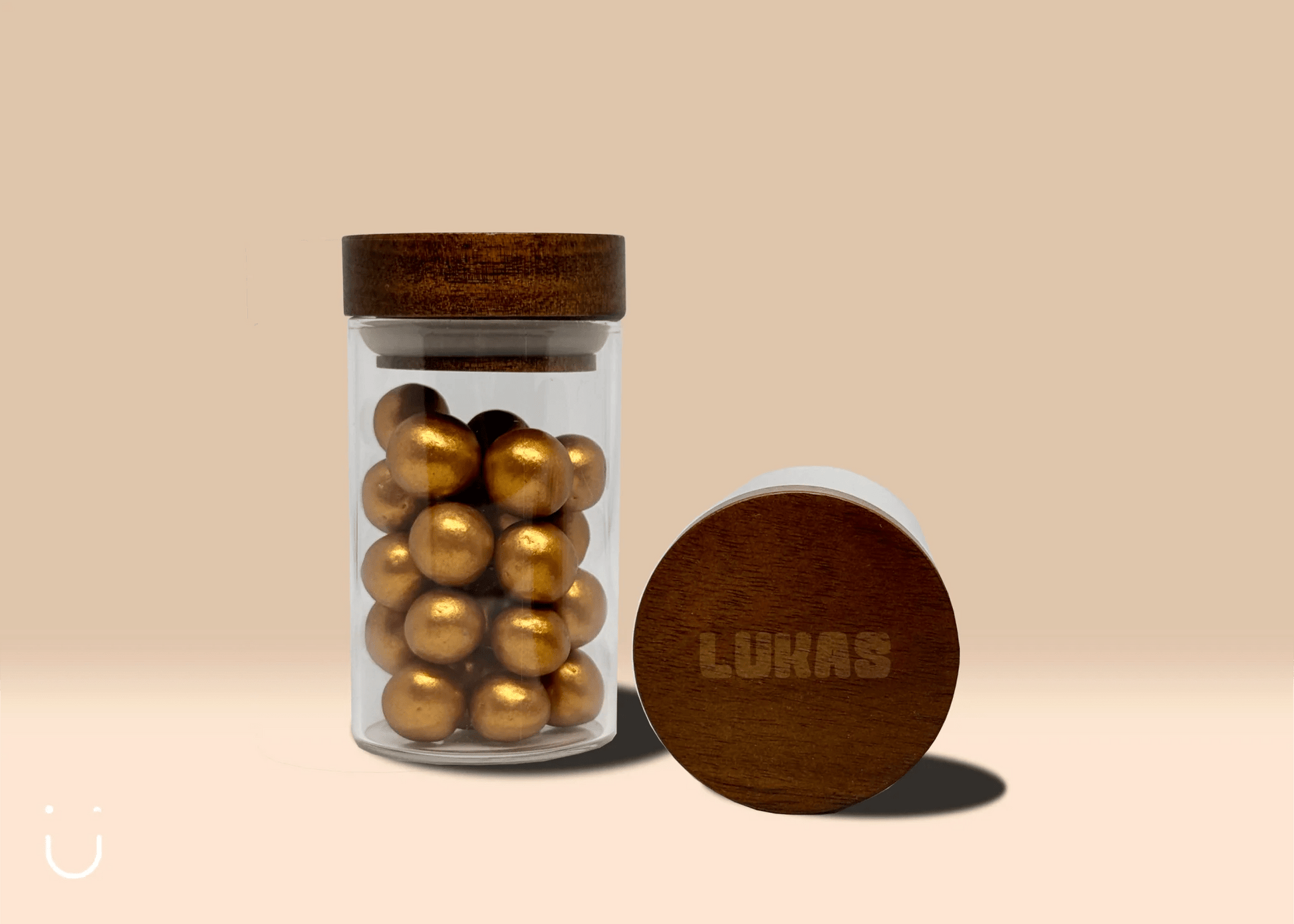 10x Glazen potje acacia met eigen ontwerp - Bedankje communie - Deugeniet - Communiebedankjes