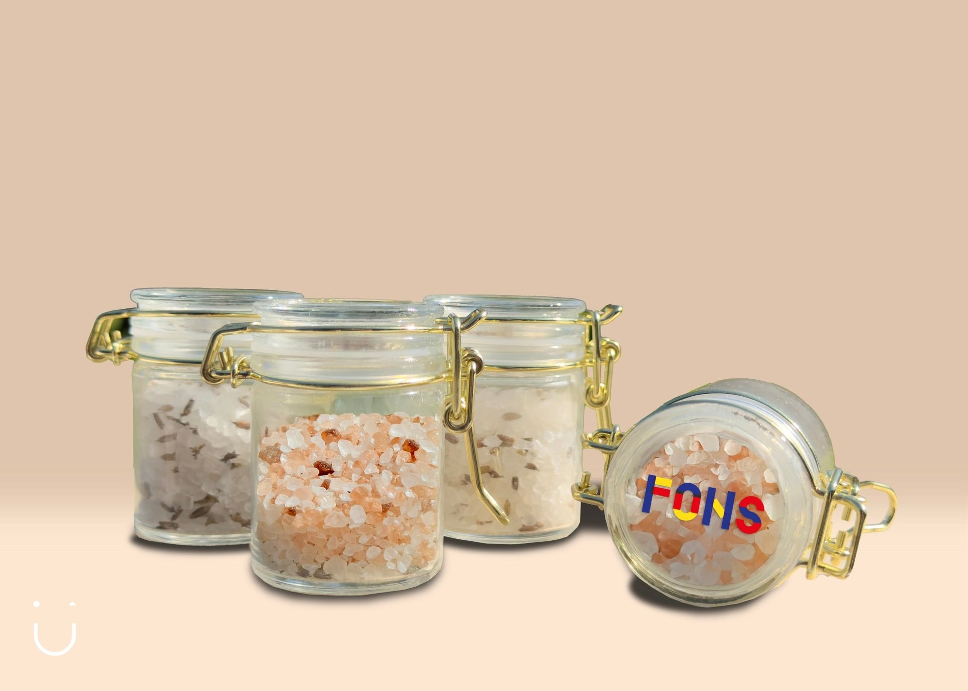 10x Glazen potje met badzout - Deugeniet - Doopsuiker diy