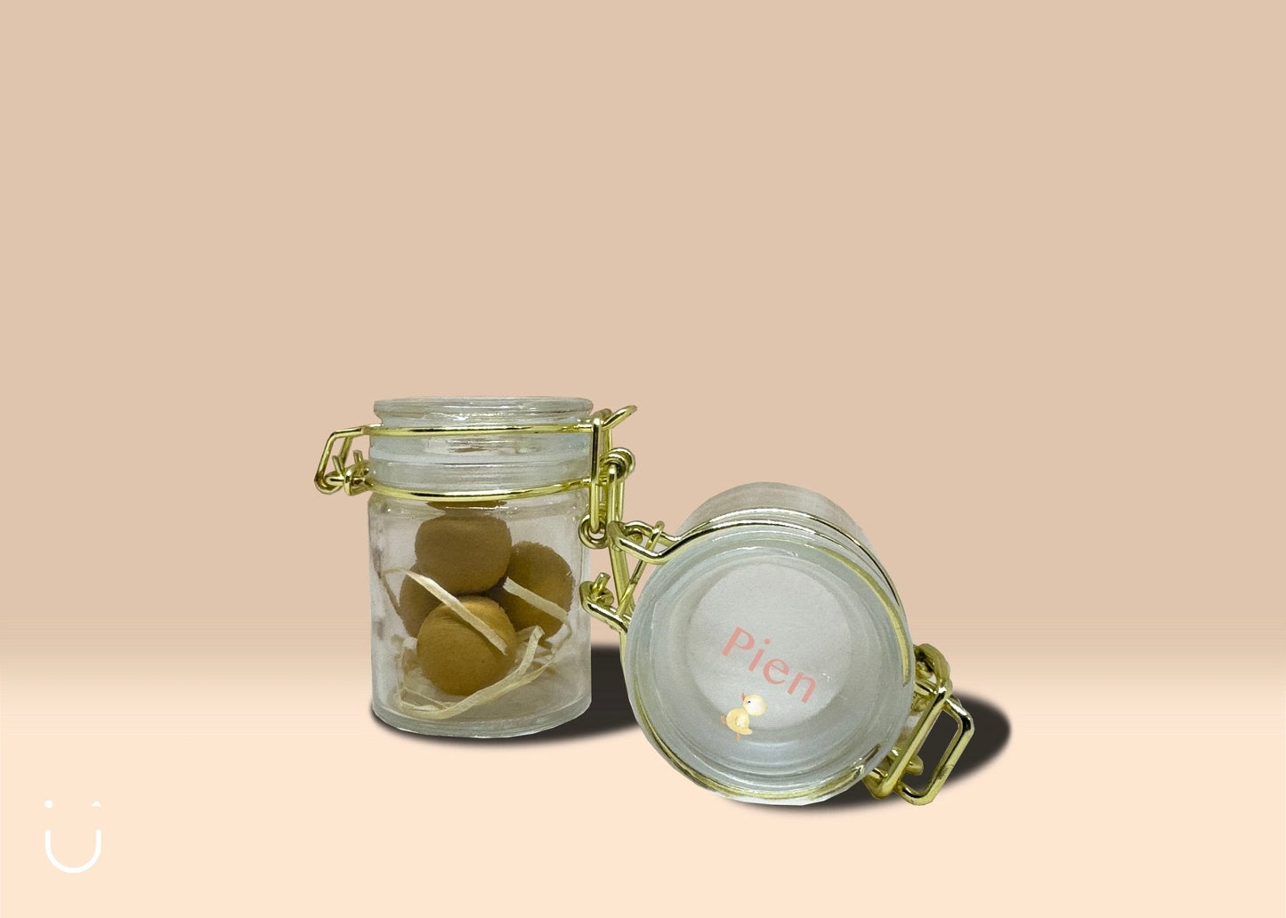 10x Glazen potje met eigen ontwerp - Bedankje communie - Deugeniet - Communiebedankjes