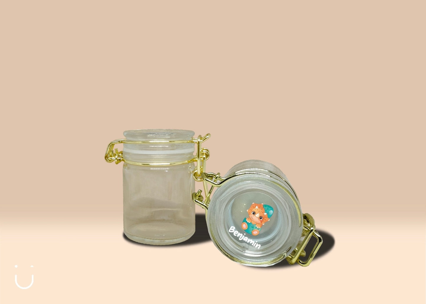 10x Glazen potje met eigen ontwerp - Bedankje communie - Deugeniet - Communiebedankjes