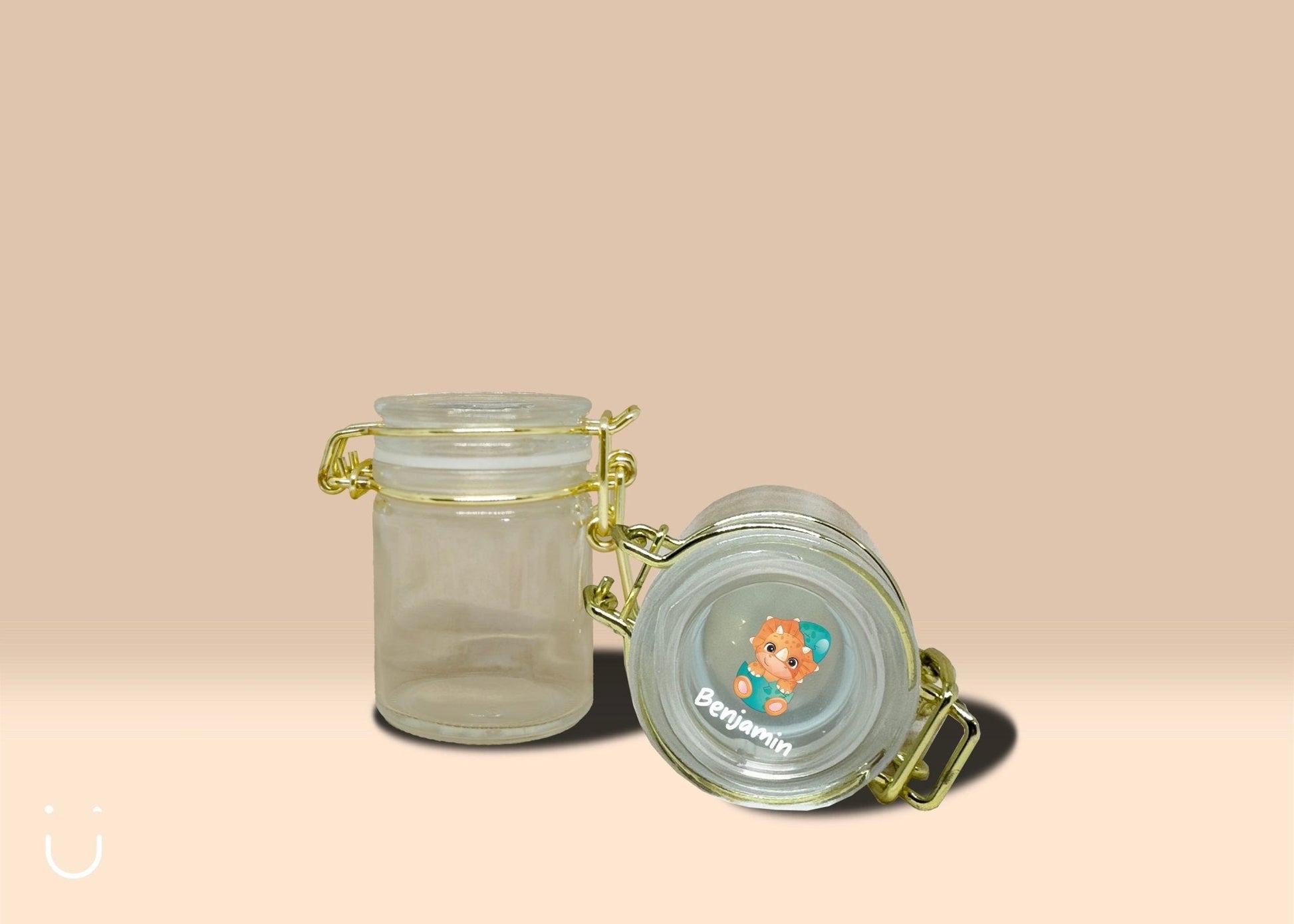 10x Glazen potje met eigen ontwerp - Bedankje communie - Deugeniet - Communiebedankjes