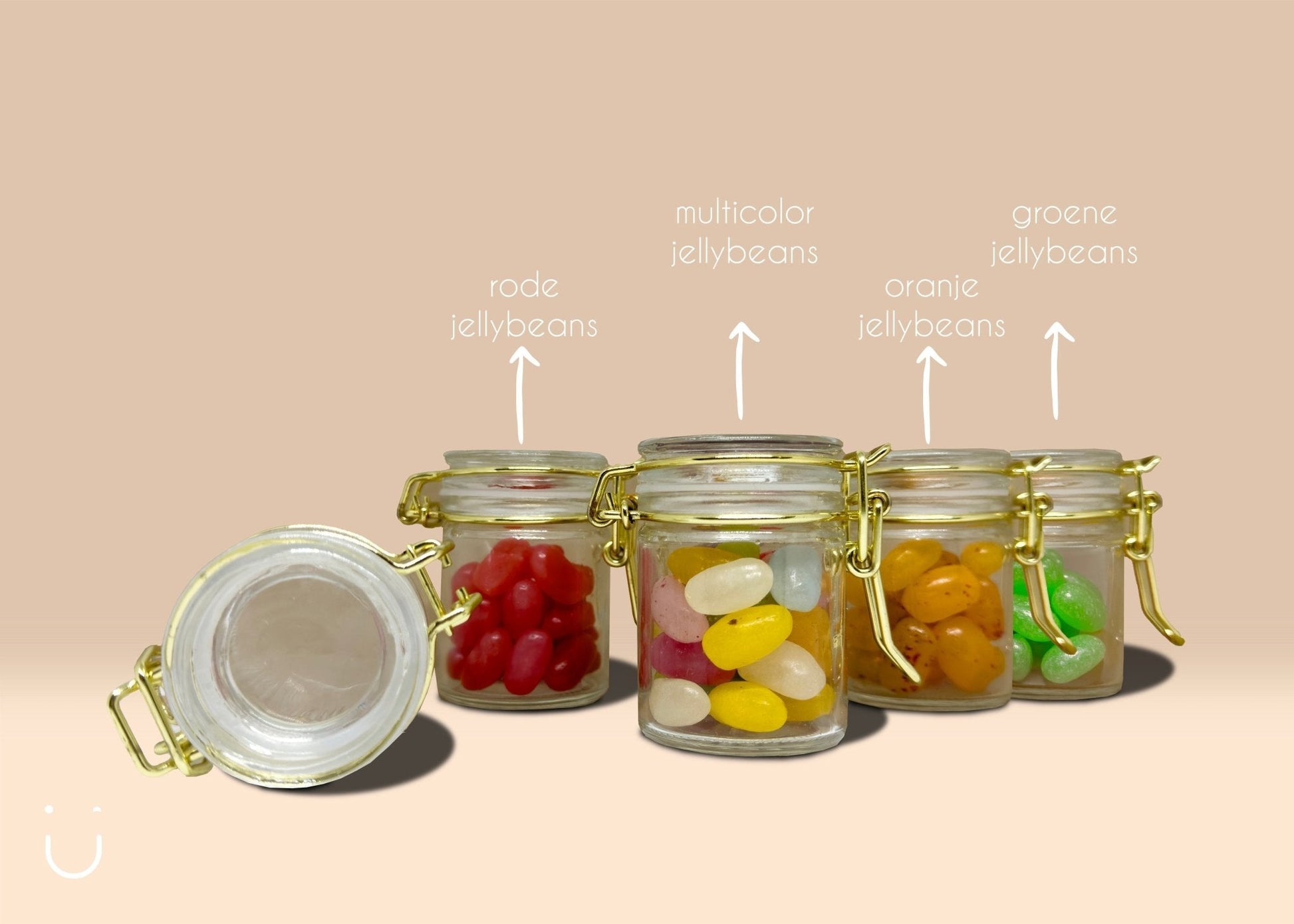 10x Glazen potje met eigen ontwerp - Bedankje communie - Deugeniet - Communiebedankjes