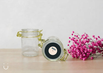 10x Glazen potje met naam - Doopsuiker - Deugeniet - Doopsuiker diy