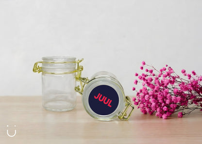 10x Glazen potje met naam - Doopsuiker - Deugeniet - Doopsuiker diy