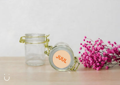 10x Glazen potje met naam - Doopsuiker - Deugeniet - Doopsuiker diy