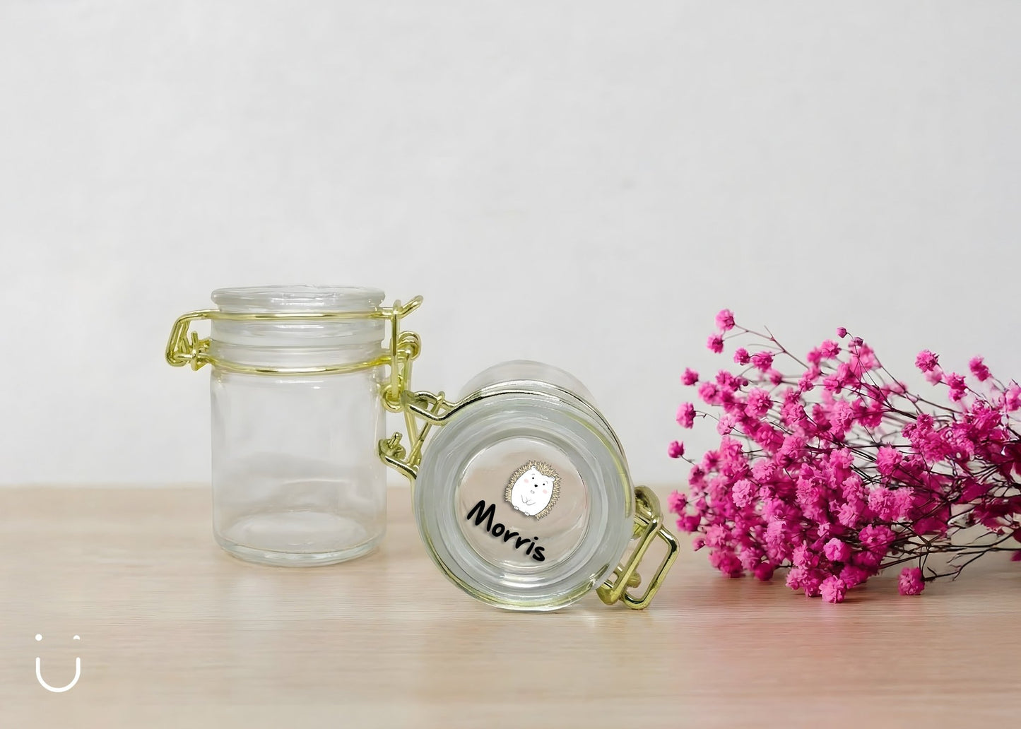 10x Glazen potje met naam - Doopsuiker - Deugeniet - Doopsuiker diy
