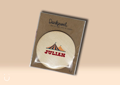 10x Houten magneetje - Deugeniet - Communiebedankjes