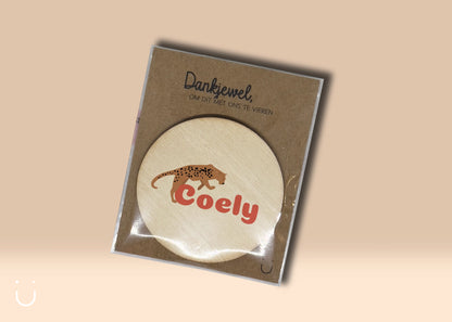 10x Houten magneetje - Deugeniet - Communiebedankjes