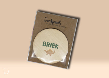 10x Houten magneetje - Deugeniet - Communiebedankjes