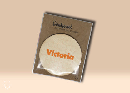 10x Houten magneetje - Deugeniet - Communiebedankjes