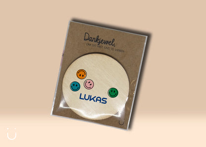 10x Houten magneetje - Deugeniet - Communiebedankjes