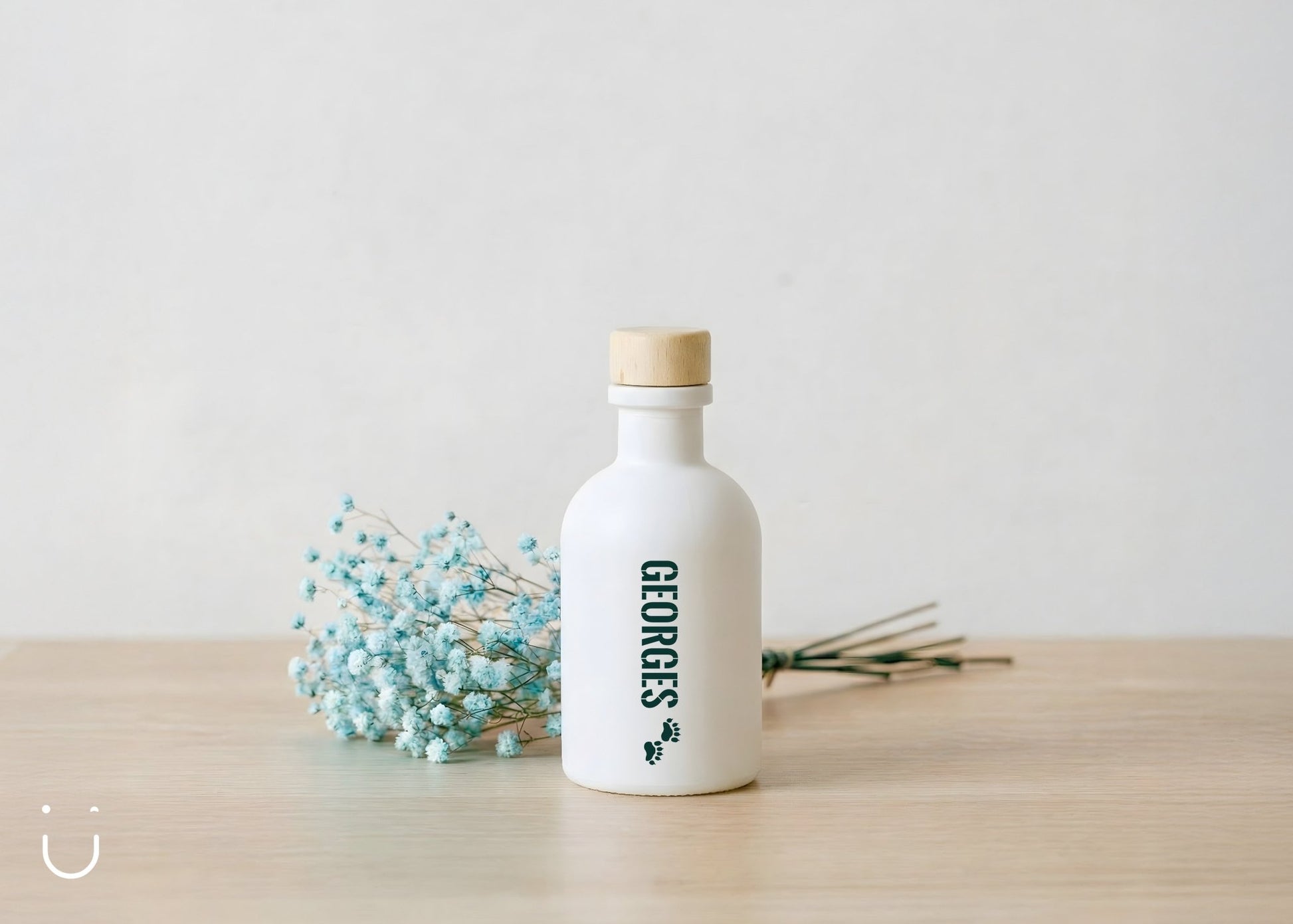 10x Luxe flesje met houten dop - Doopsuiker - Deugeniet - Doopsuiker diy