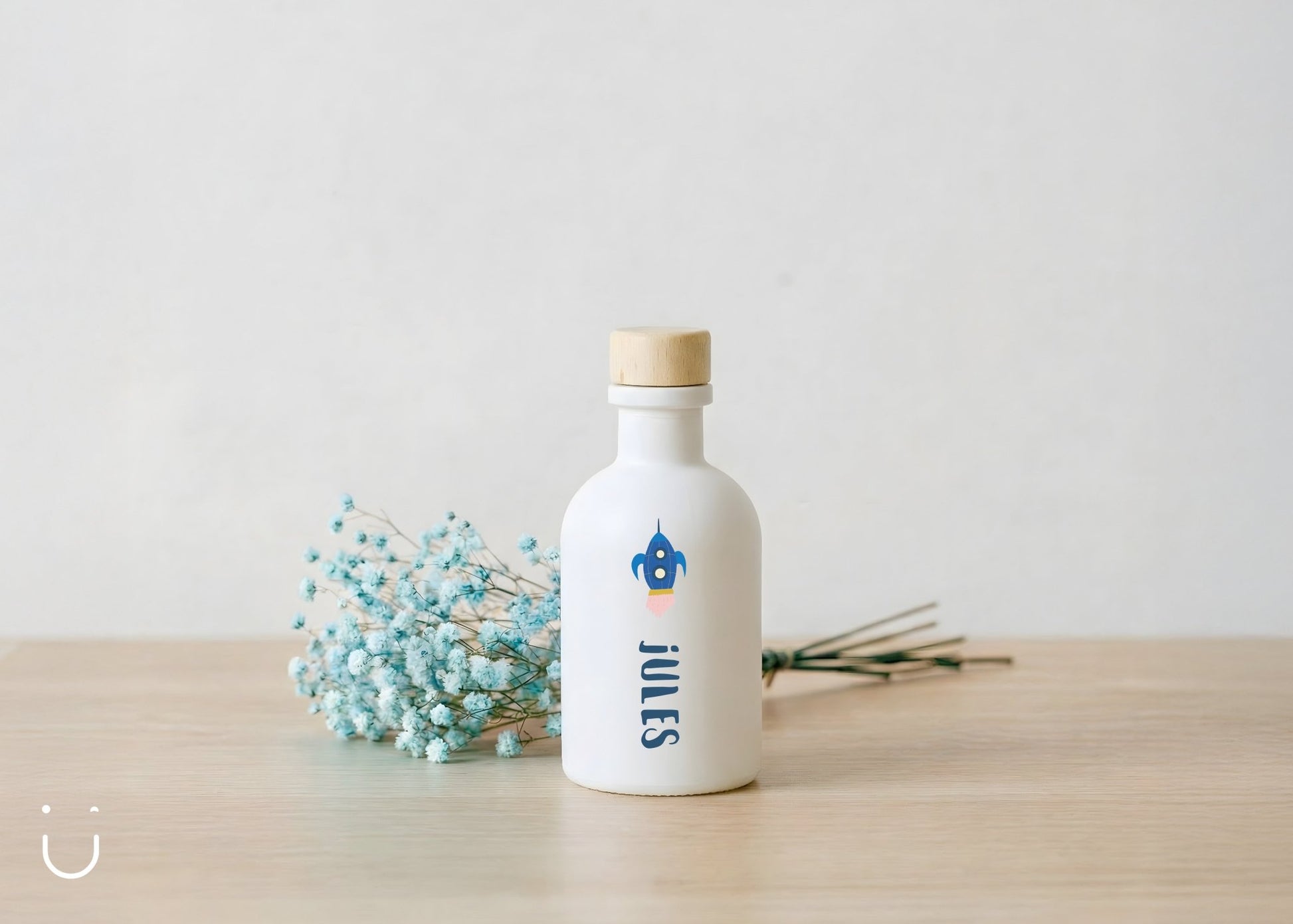 10x Luxe flesje met houten dop - Doopsuiker - Deugeniet - Doopsuiker diy