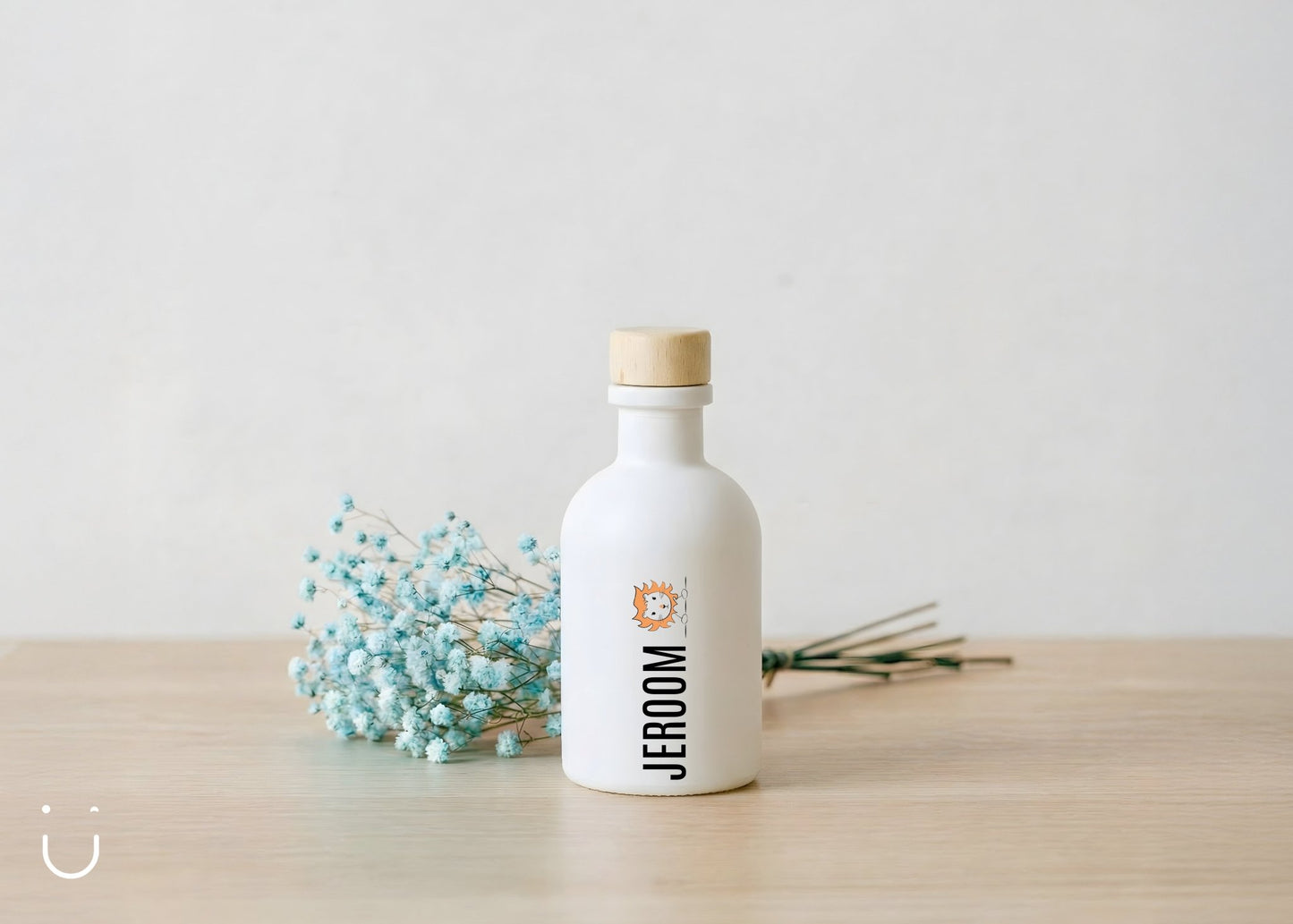 10x Luxe flesje met houten dop - Doopsuiker - Deugeniet - Doopsuiker diy