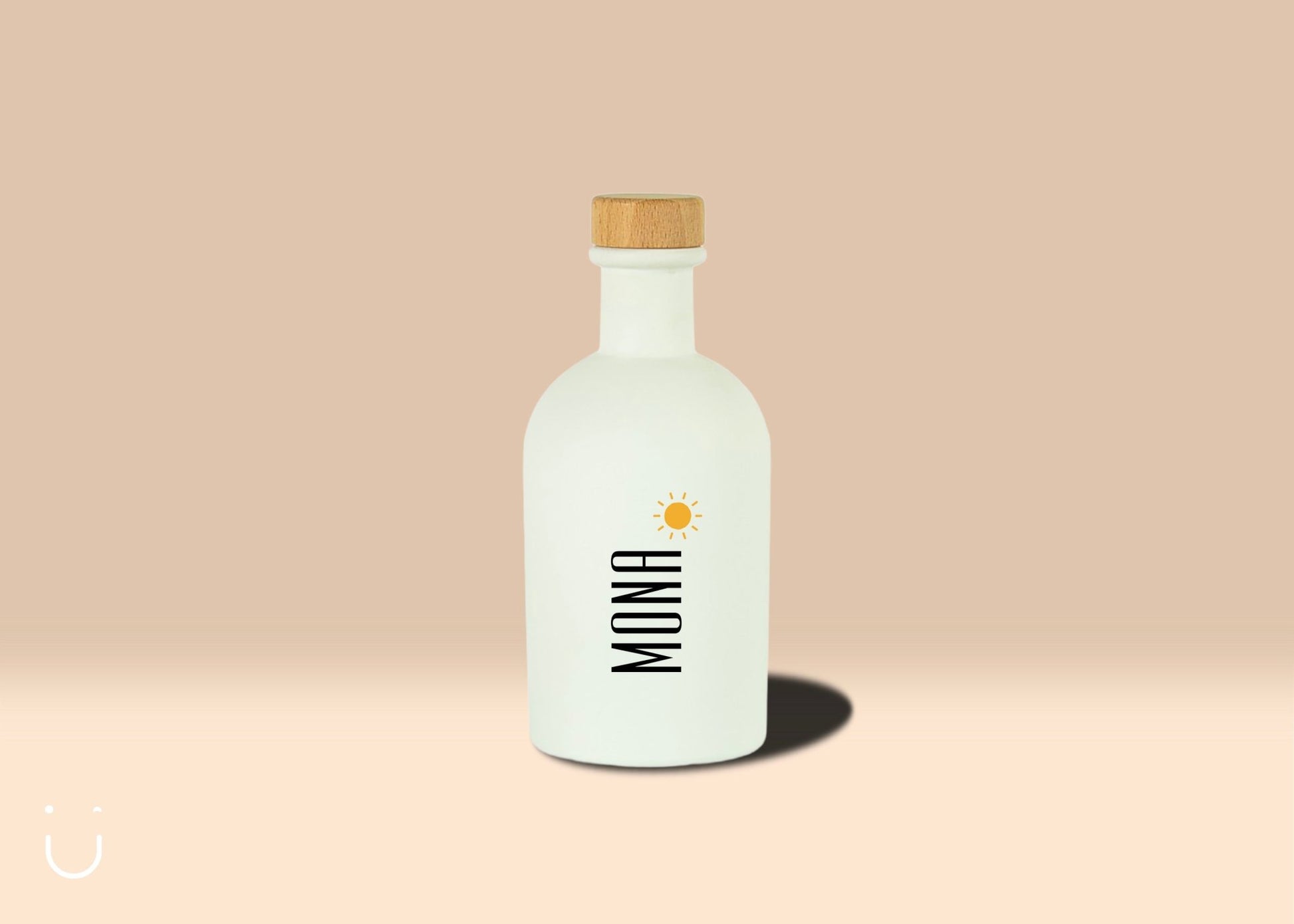 10x Luxe flesje met houten dop - Doopsuiker - Deugeniet - Doopsuiker diy