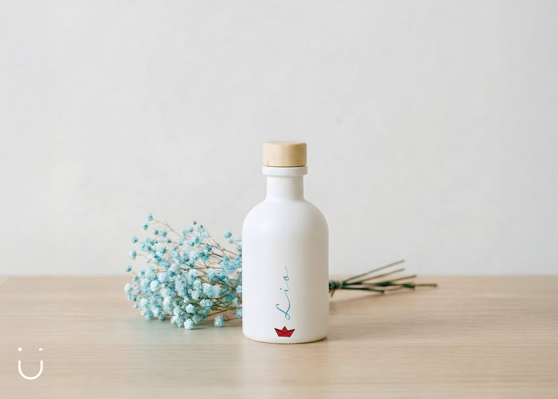 10x Luxe flesje met houten dop - Doopsuiker - Deugeniet - Doopsuiker diy