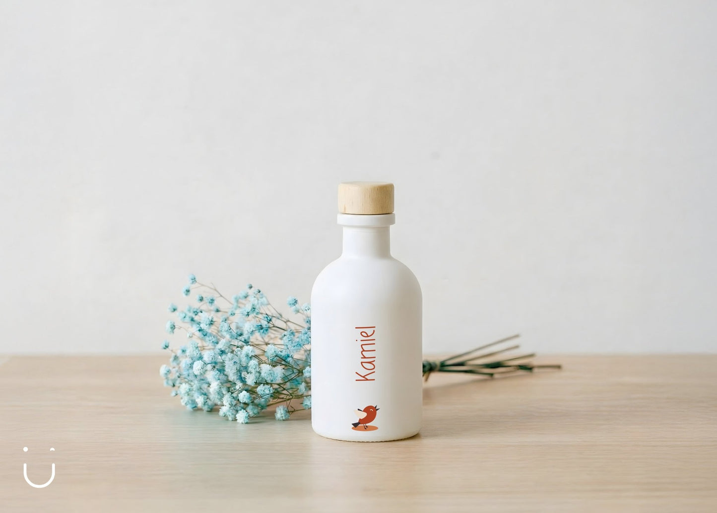 10x Luxe flesje met houten dop - Doopsuiker - Deugeniet - Doopsuiker diy