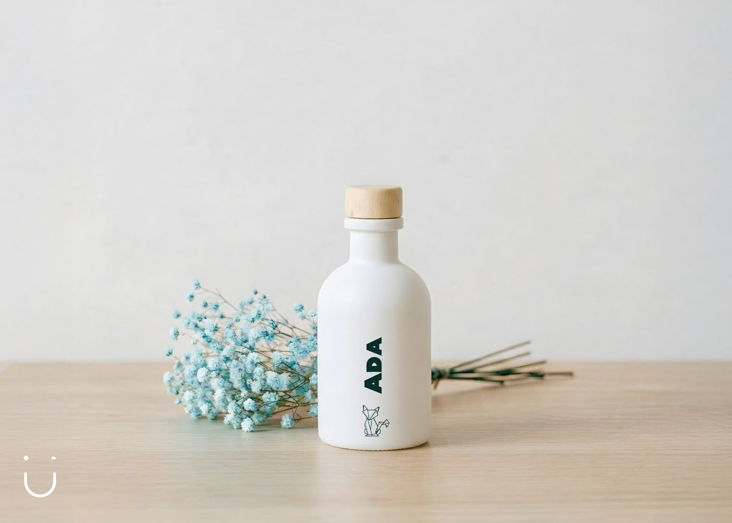 10x Luxe flesje met houten dop - Doopsuiker - Deugeniet - Doopsuiker diy