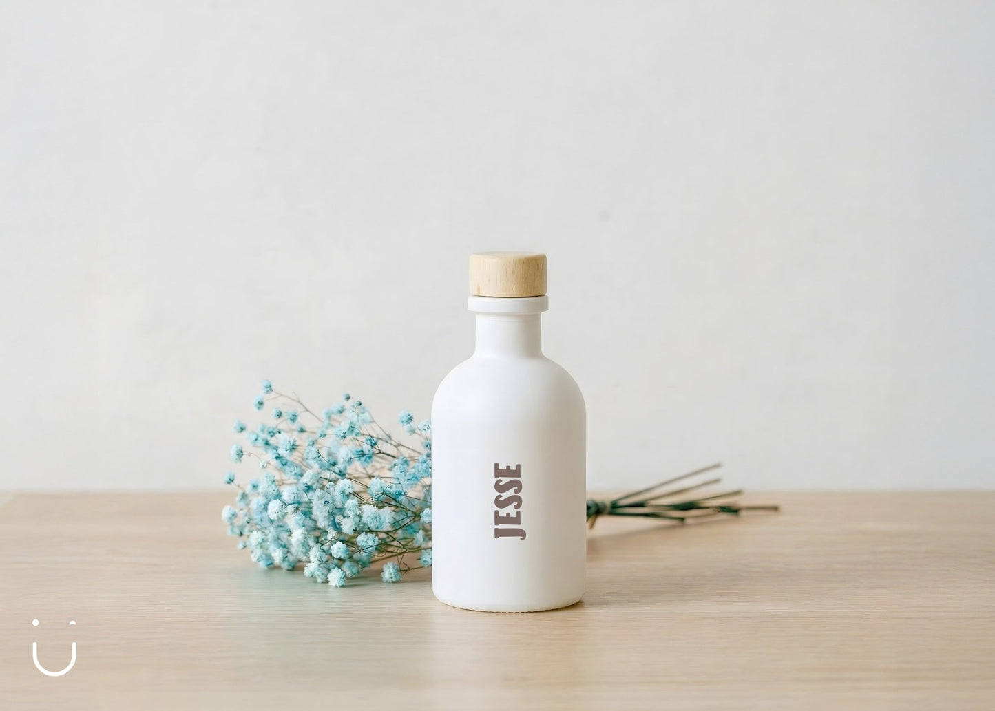 10x Luxe flesje met houten dop - Doopsuiker - Deugeniet - Doopsuiker diy