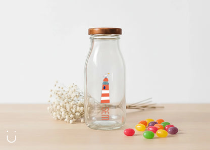 10x Melkflesje met naam - Doopsuiker - Deugeniet - Doopsuiker diy