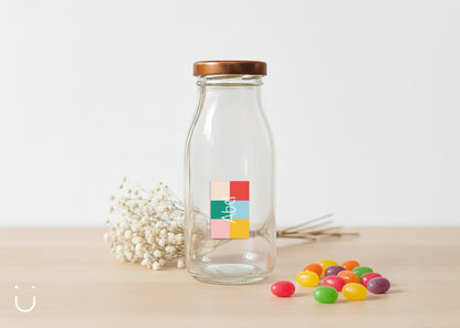 10x Melkflesje met naam - Doopsuiker - Deugeniet - Doopsuiker diy