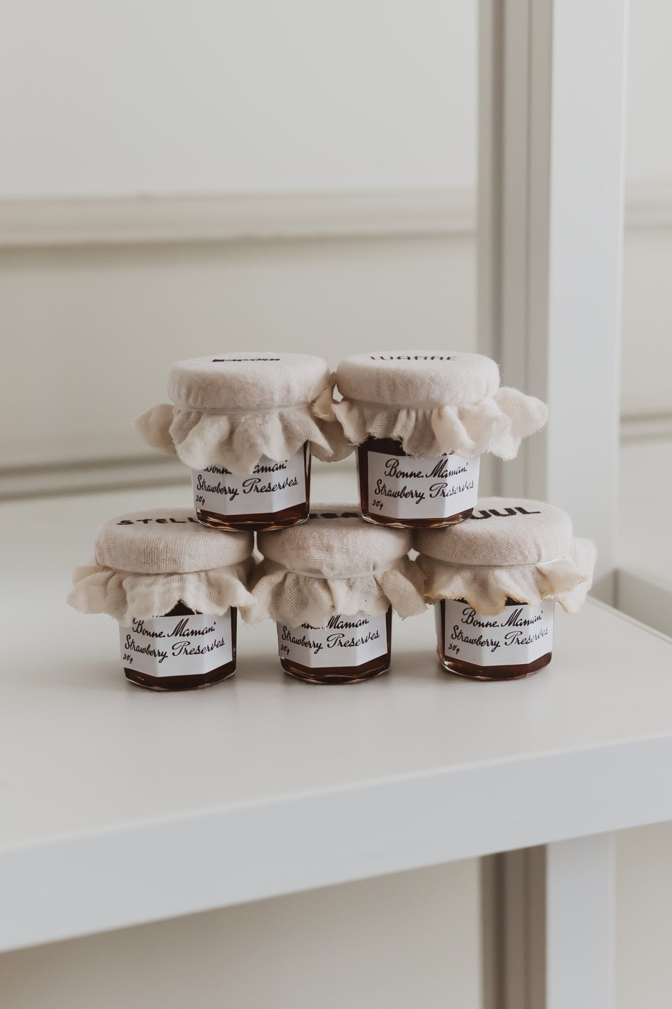 10x Mini confituur met eigen ontwerp - Bedankje communie - Deugeniet - Communiebedankjes