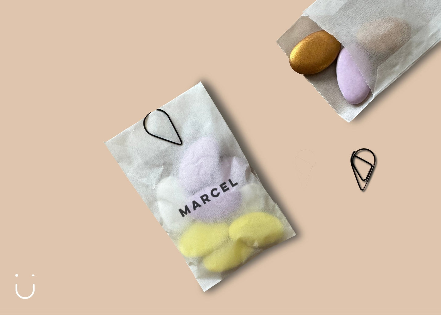 10x Pergamijn zakje met druppelclip - Doopsuiker - Deugeniet - Doopsuiker diy