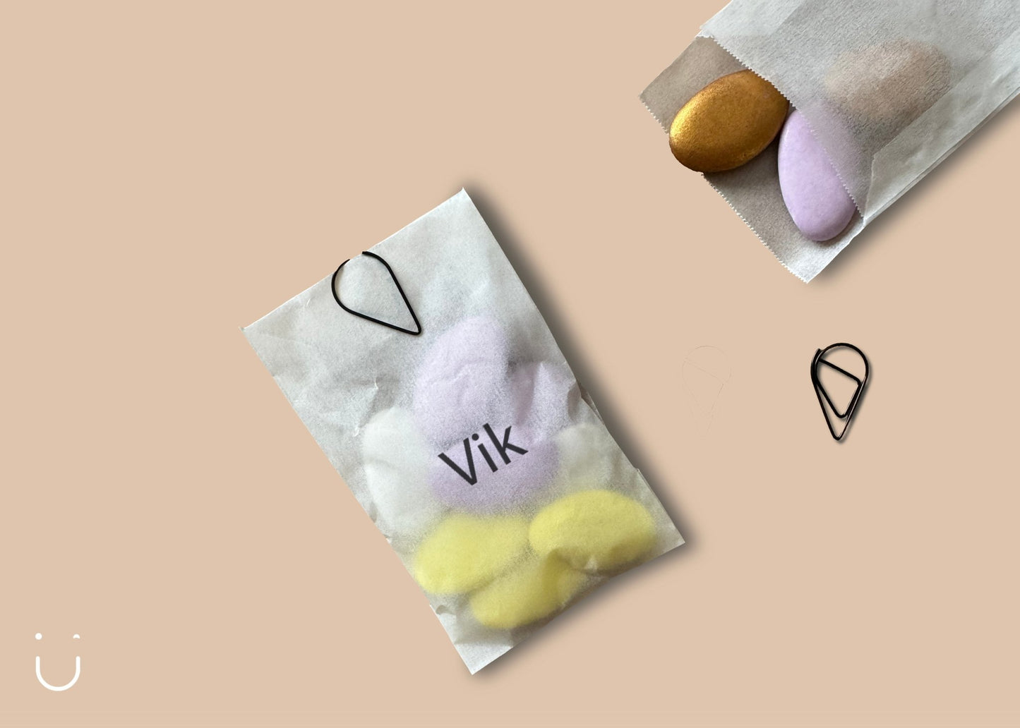 10x Pergamijn zakje met druppelclip - Doopsuiker - Deugeniet - Doopsuiker diy