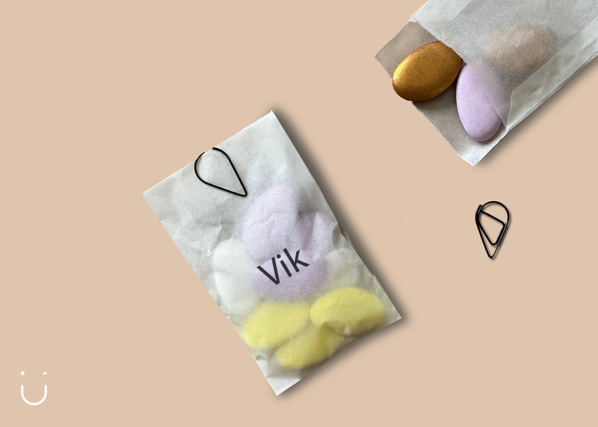 10x Pergamijn zakje met druppelclip - Doopsuiker - Deugeniet - Doopsuiker diy