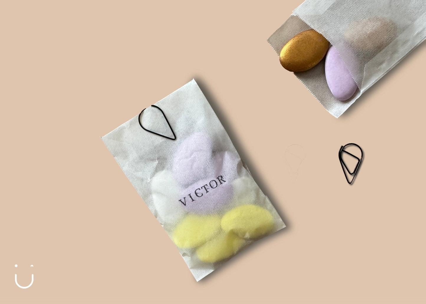 10x Pergamijn zakje met druppelclip - Doopsuiker - Deugeniet - Doopsuiker diy