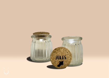 10x Ribbelpotje met naam - Deugeniet - Doopsuiker diy